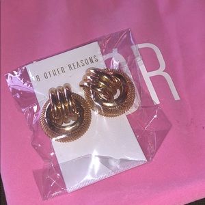 Gold earrings